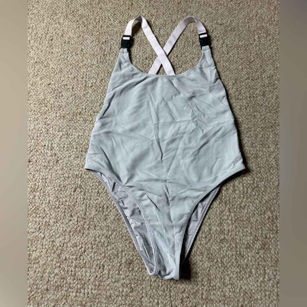 Frankie’s Bikinis One Piece Ribbed Swimsuit